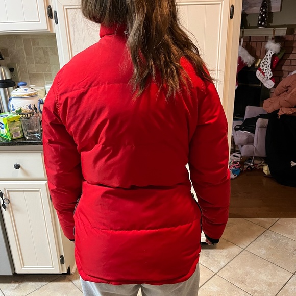 Red puffer jacket (women’s XS) - Picture 2 of 5